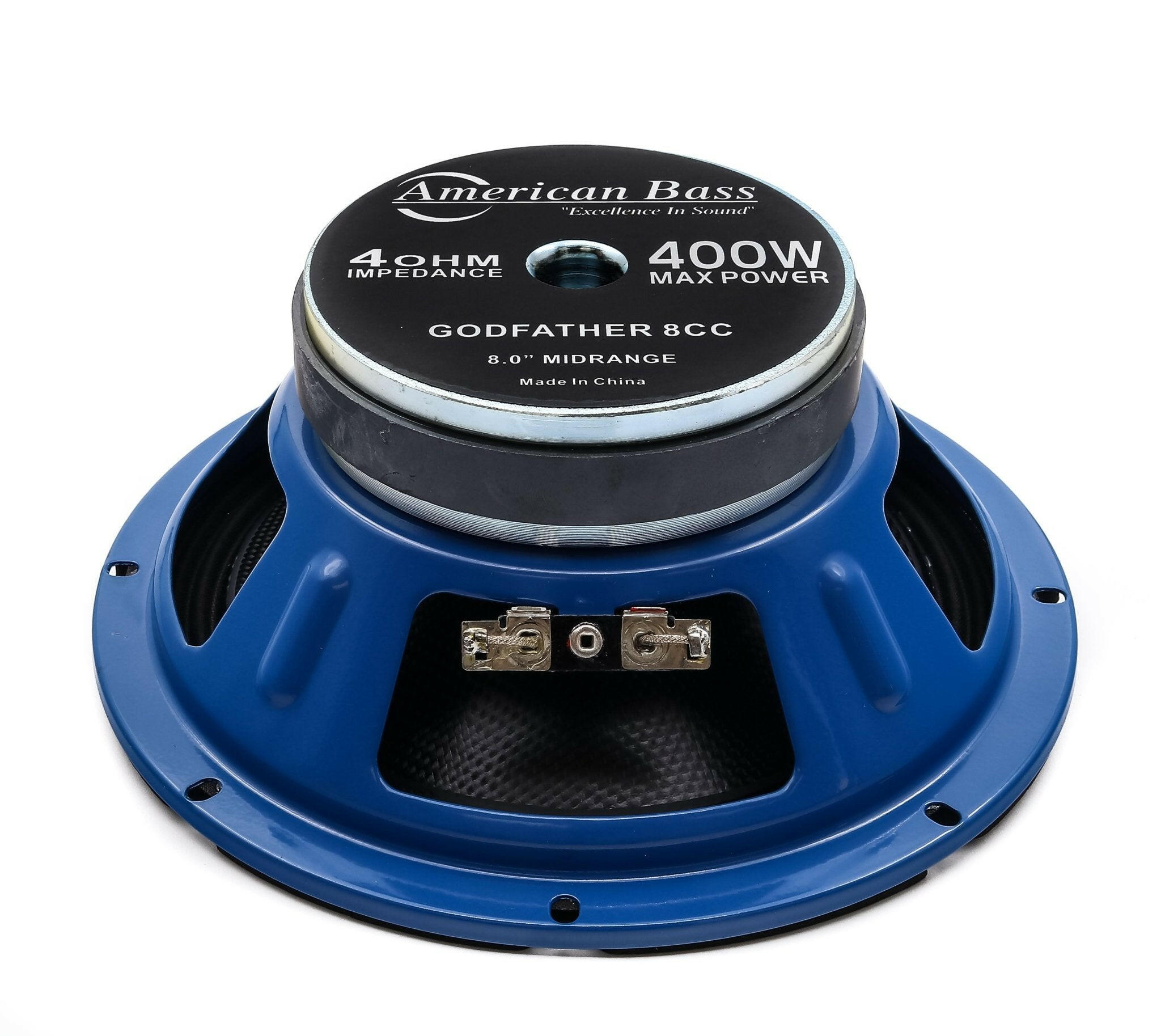American Bass Godfather 8" Carbon Cone Midrange Speaker 200 Watts