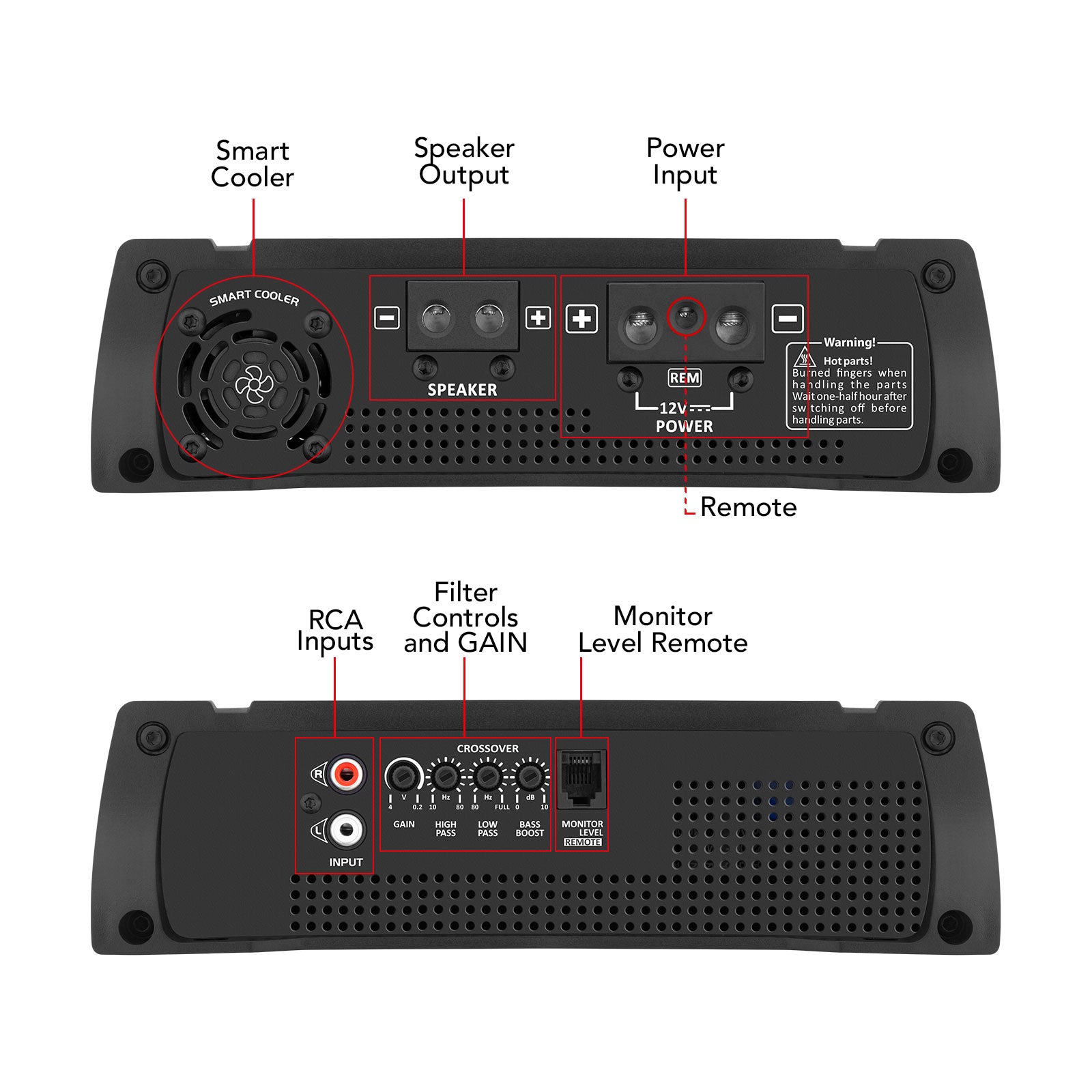Taramps HD 3000 2 OHM + PRO 2.4S Car Amplifier & Processor COMBO - 5
