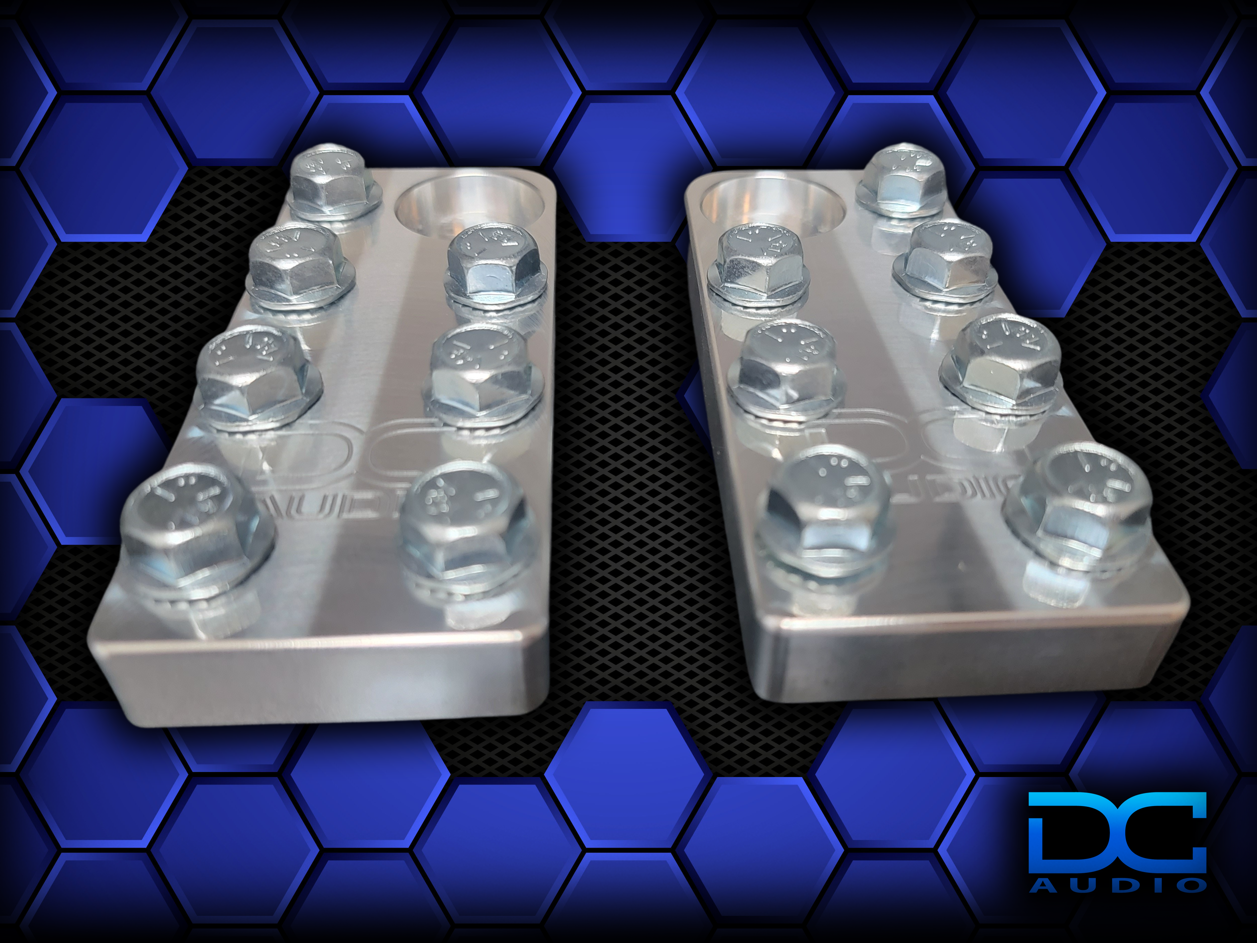 DC Audio 7-Lug Aluminum Battery Terminals (Bolt-Down)