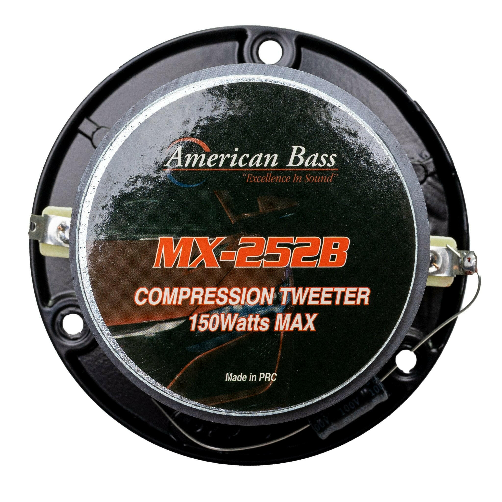 American Bass MX 252 Compression Super Tweeter (Black), 150 Watts