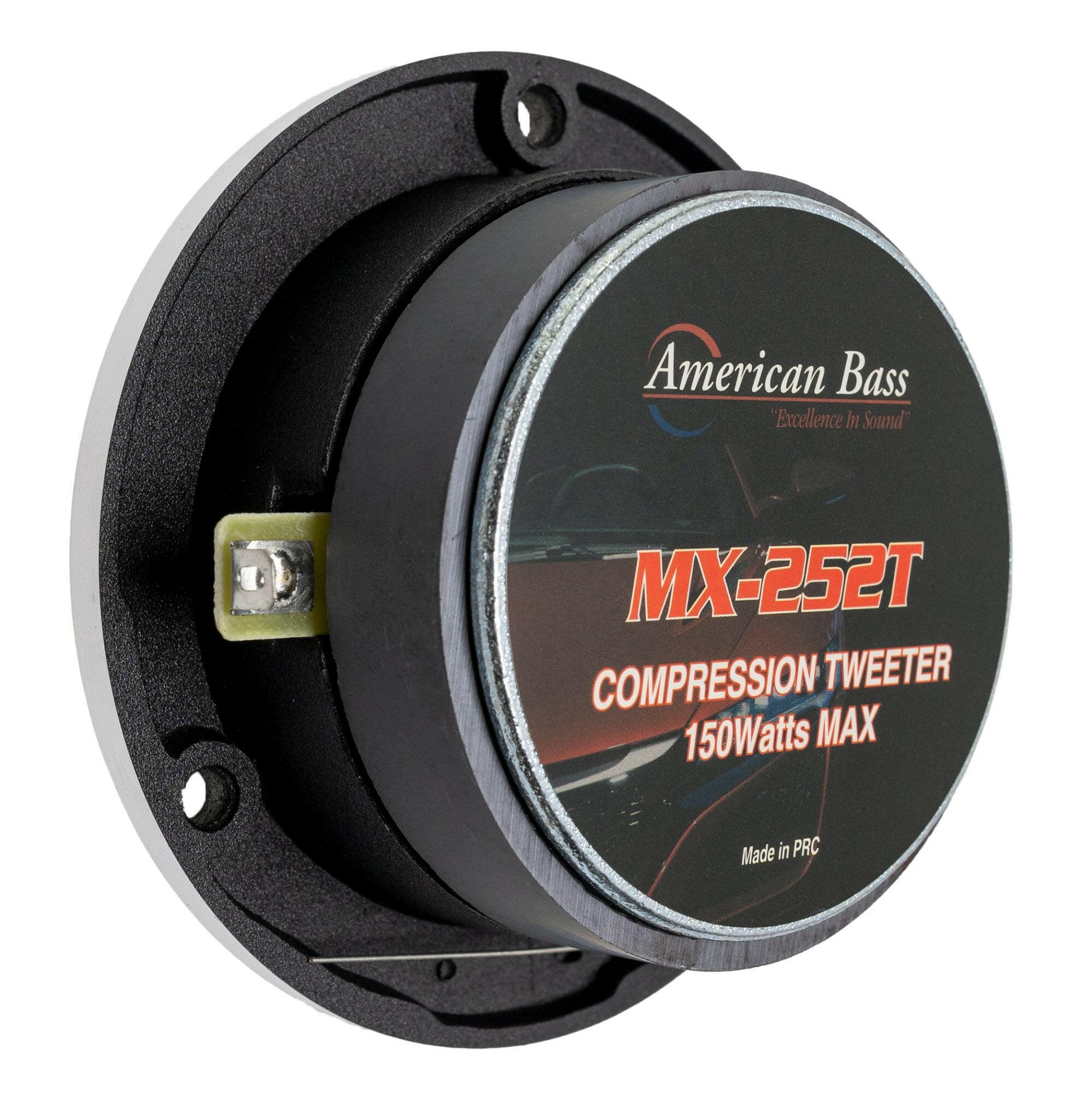 American Bass MX 252 Compression Super Tweeter (Black), 150 Watts