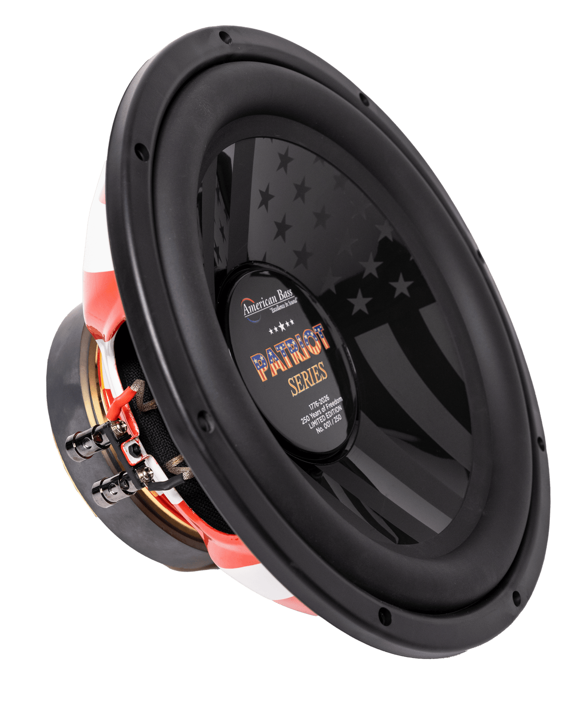 American Bass Patriot Series Limited 250 Edition 12" Subwoofer — 400W RMS Dual 4 Ohm