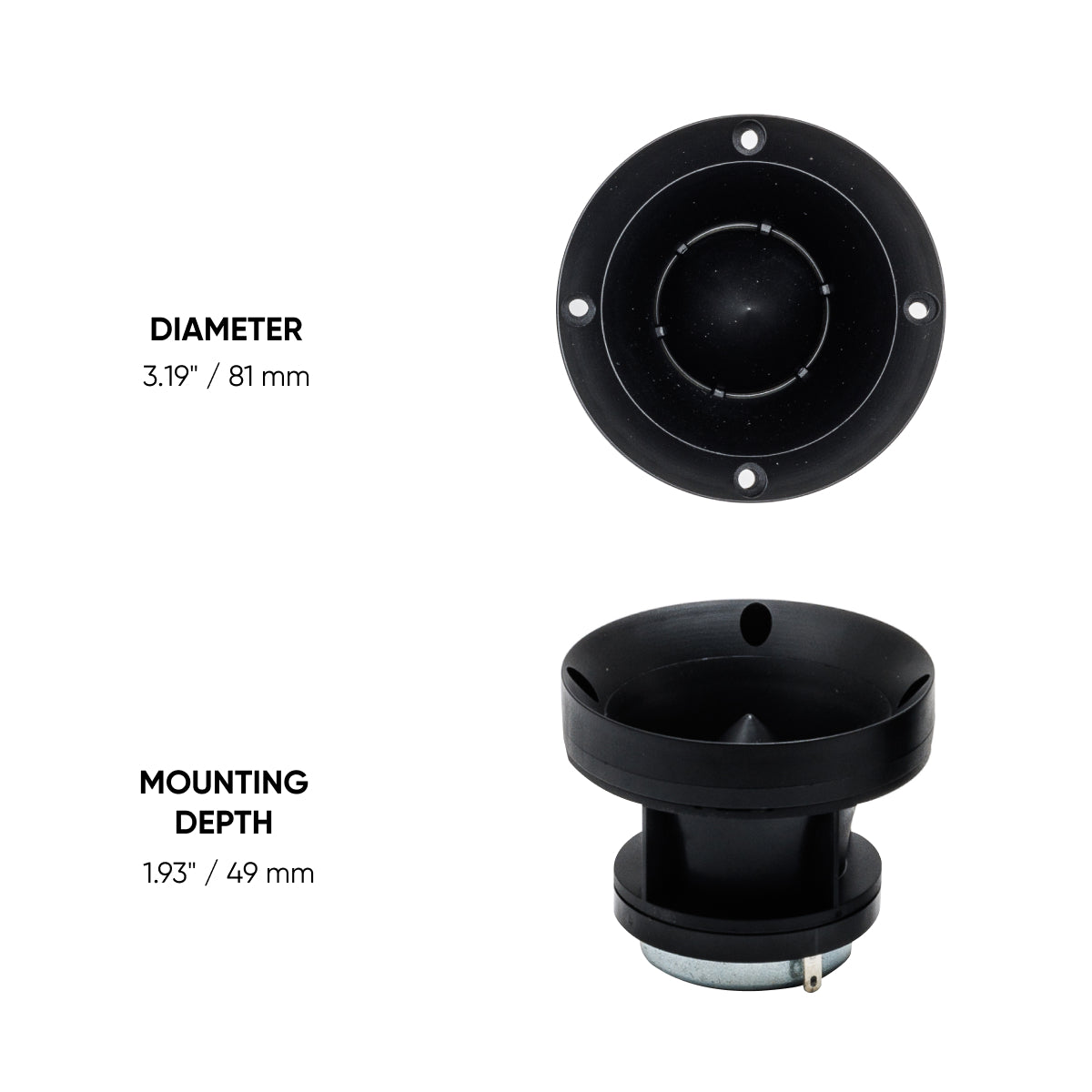 Pride Audio Solo 60 3.2" Pro Audio Horn Tweeters 60W RMS (Pair) — view 5
