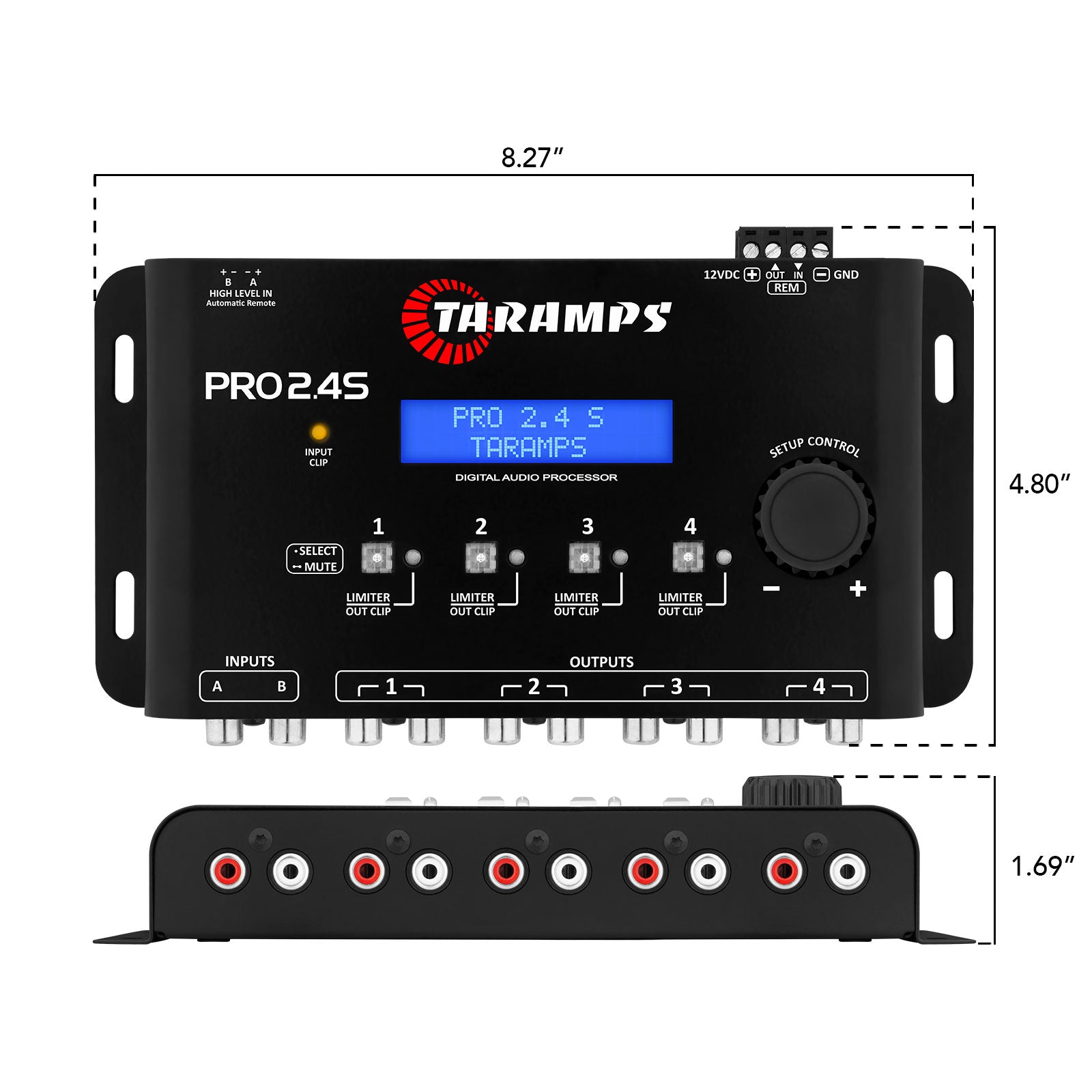 Taramps SMART 3 BASS + PRO 2.4S Car Amplifier & Processor COMBO - 12
