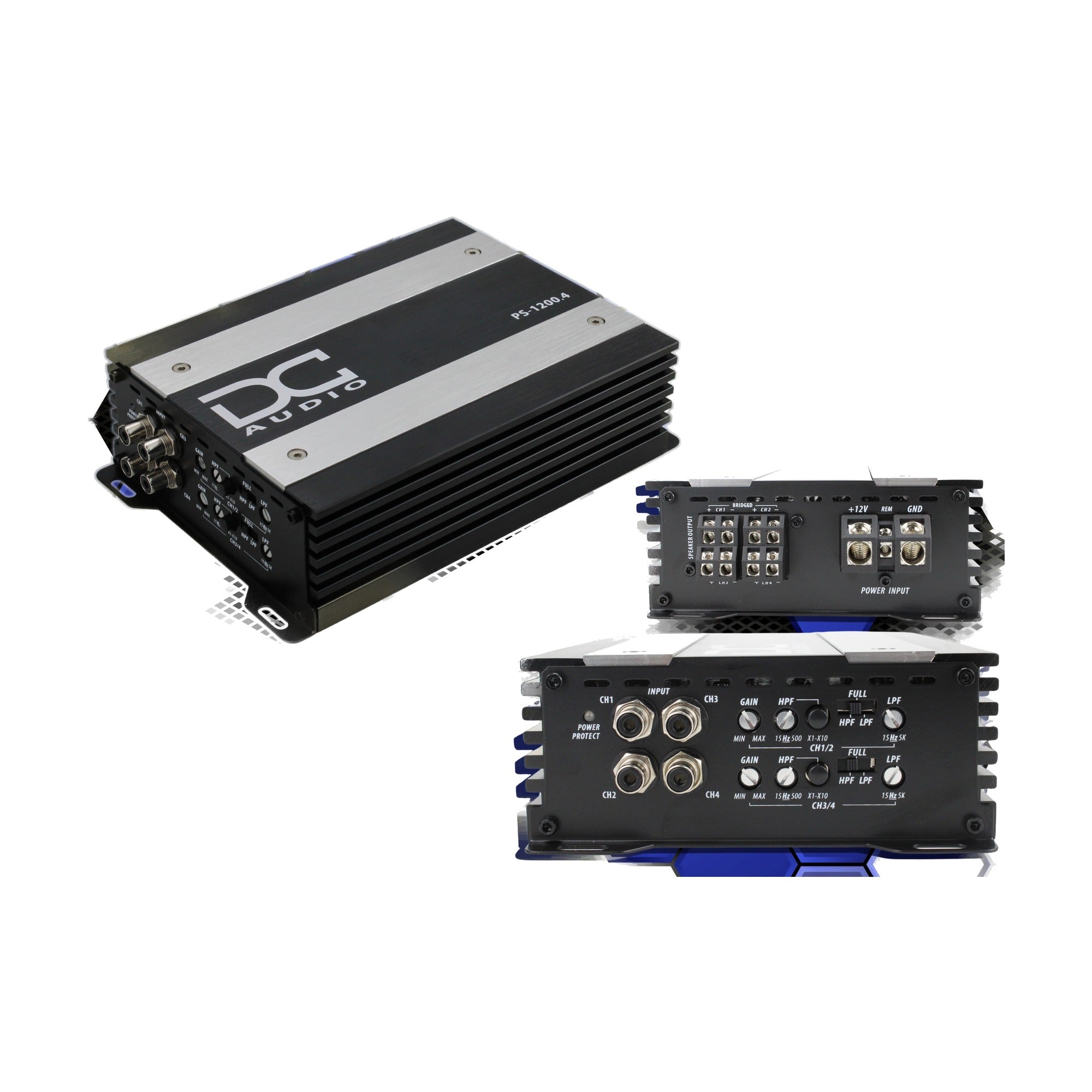 DC Audio PS1200x4 4-Channel Amplifier 1200W RMS
