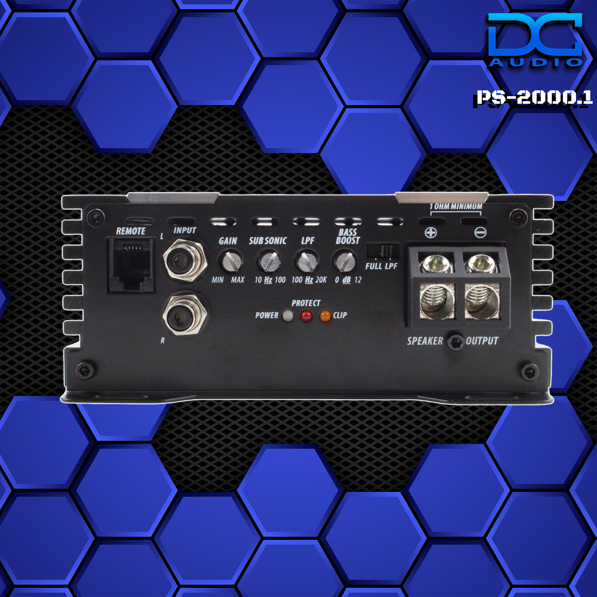 DC Audio PS2000x1 Monoblock Amplifier 2000W RMS 1 Ohm