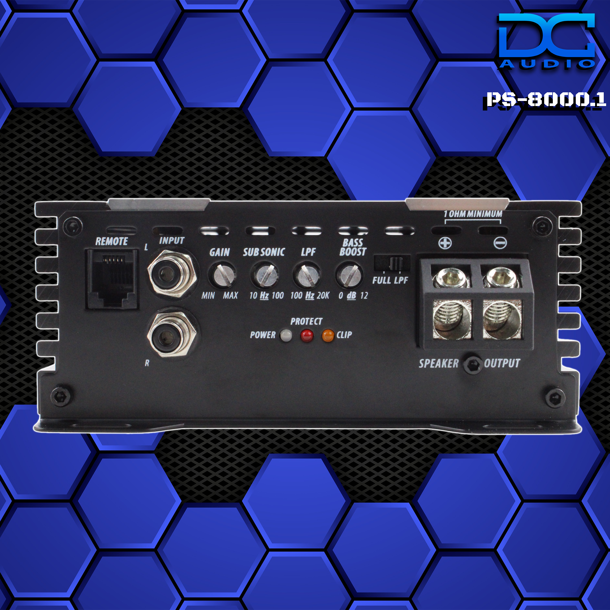 DC Audio PS8000x1 Monoblock Amplifier 8000W RMS 1 Ohm