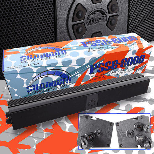 Sundown Audio PSSB-8000 Amplified Bluetooth Powersports Soundbar Speaker