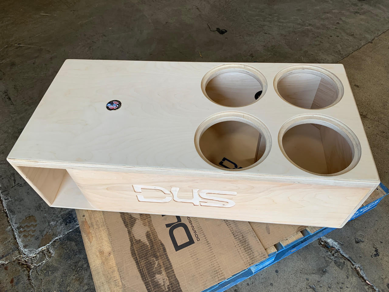 Down4Sound Quad 10" Custom Kerf Ported Subwoofer Box (hand Made IN The Usa) Subwoofer Enclosure