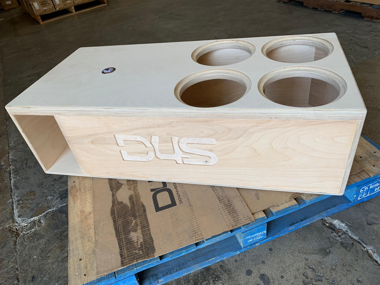 Down4Sound Quad 10" Custom Kerf Ported Subwoofer Box (hand Made IN The Usa) Subwoofer Enclosure