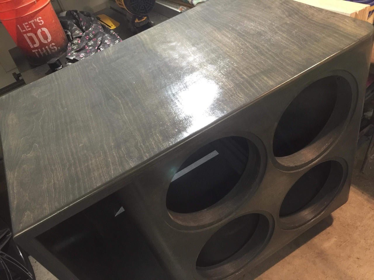 Down4Sound Quad 15" Custom Kerf Ported Subwoofer Box (hand Made IN The Usa) Subwoofer Enclosure