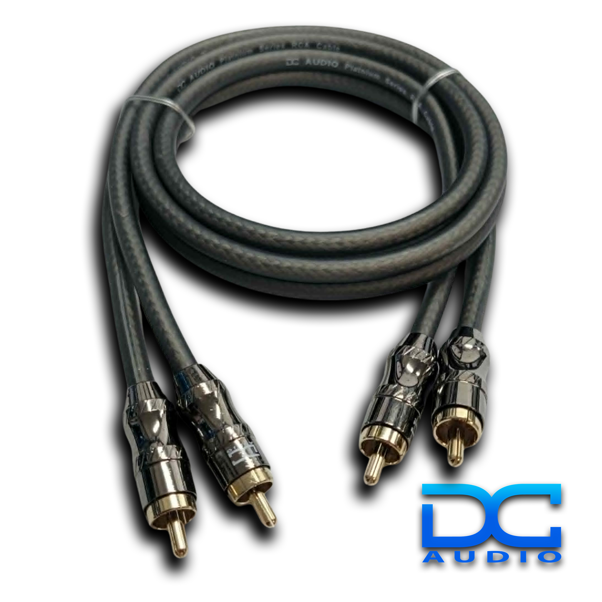 DC Audio Platinum Series 2-Channel RCA Cable 1.5 ft