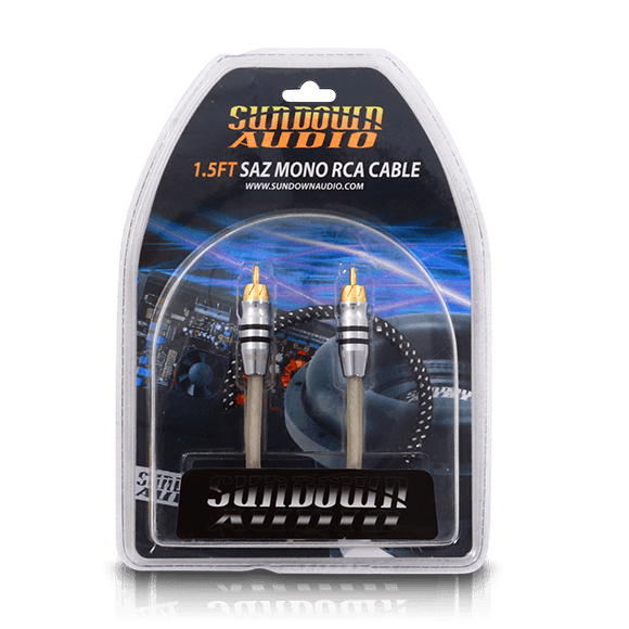 Sundown Audio SAZ1-1.5FT Mono Channel RCA Interconnects