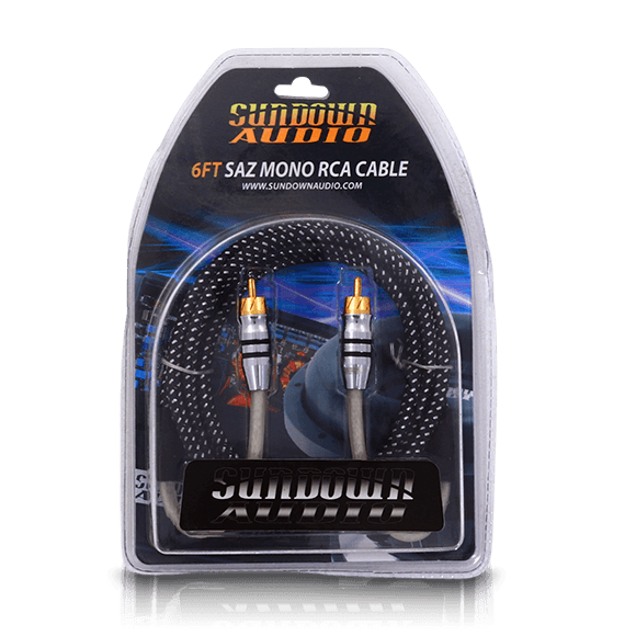 Sundown Audio SAZ1-6FT Mono Channel RCA Interconnects