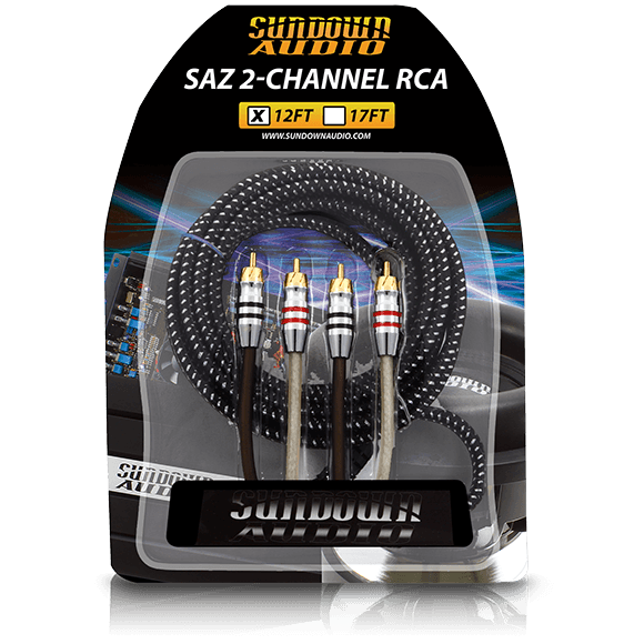 Sundown Audio SAZ2-12FT SAZ 2-Channel RCA Interconnects