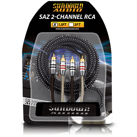 Sundown Audio SAZ2-1.5FT SAZ 2-Channel RCA Interconnects