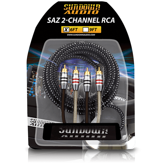Sundown Audio SAZ2-6FT SAZ 2-Channel RCA Interconnects