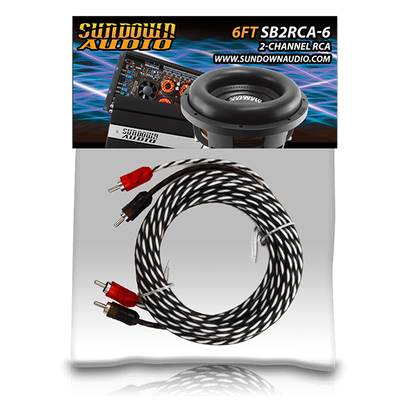 Sundown Audio SB2-9FT 2-Channel RCA Interconnect Cables