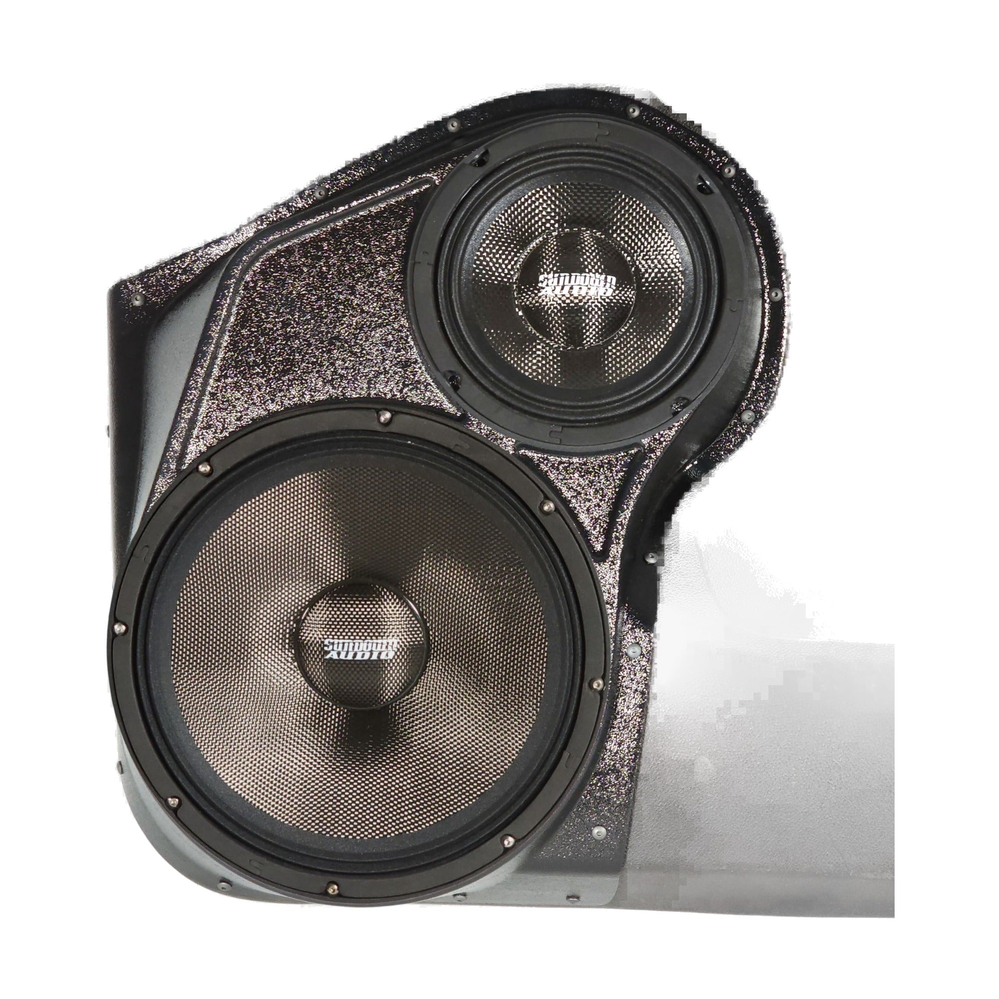 Custom Speaker Pods 10-GM-FT-UH-EW-FD-T6 10" + 6.5" Front Pods - 10-14 Escalade