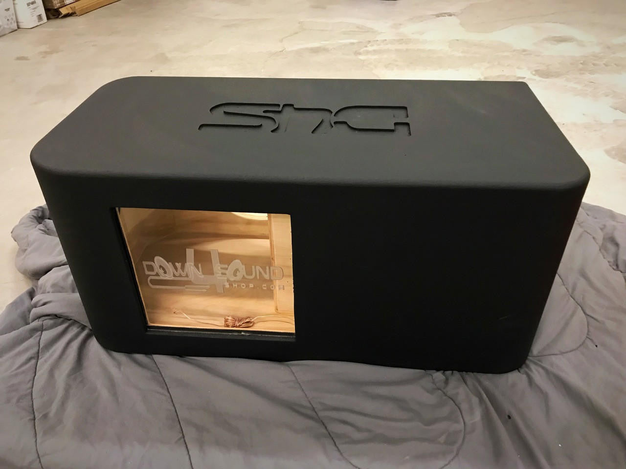 Down4Sound Single 10" Custom Kerf Ported Subwoofer Box (hand Made IN The Usa) Subwoofer Enclosure