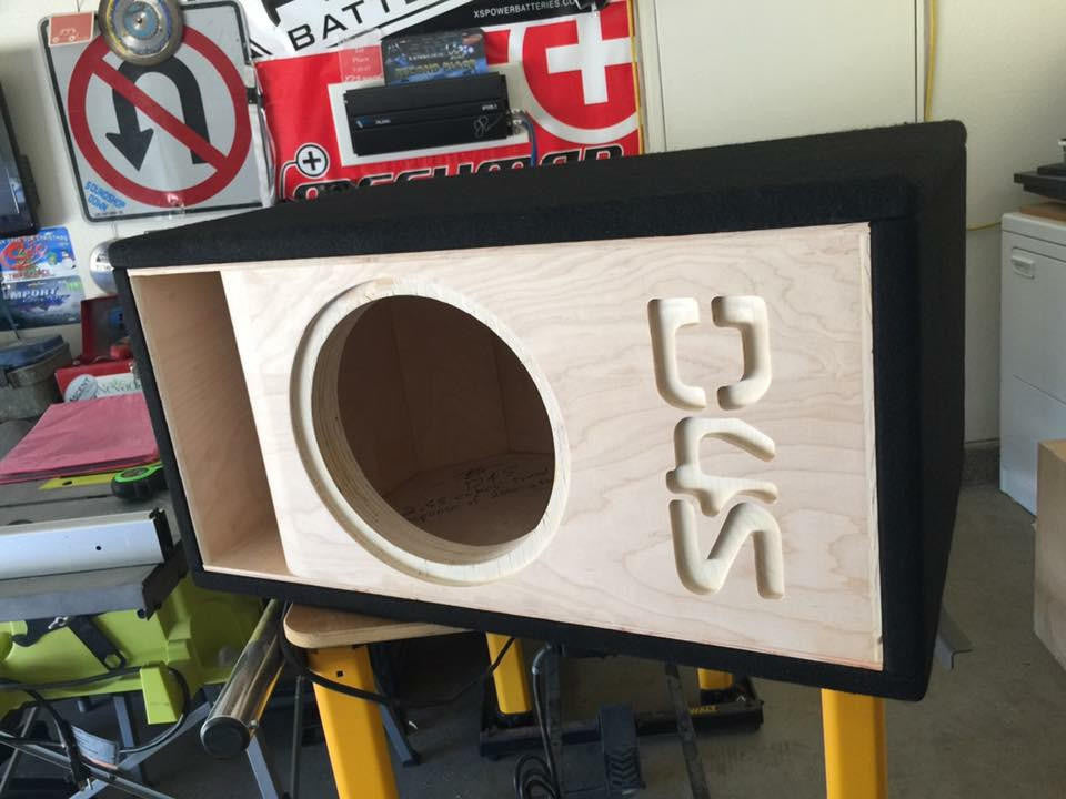 Down4Sound Single 12" Custom Kerf Ported Subwoofer Box (hand Made IN The Usa) Subwoofer Enclosure