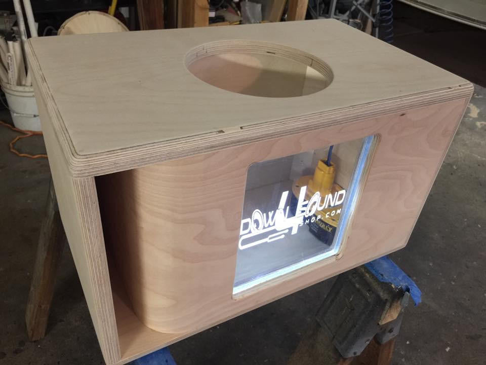 Down4Sound Single 6.5" OR 8" Custom Kerf Ported Subwoofer Box (hand Made IN The Usa) Subwoofer Enclosure
