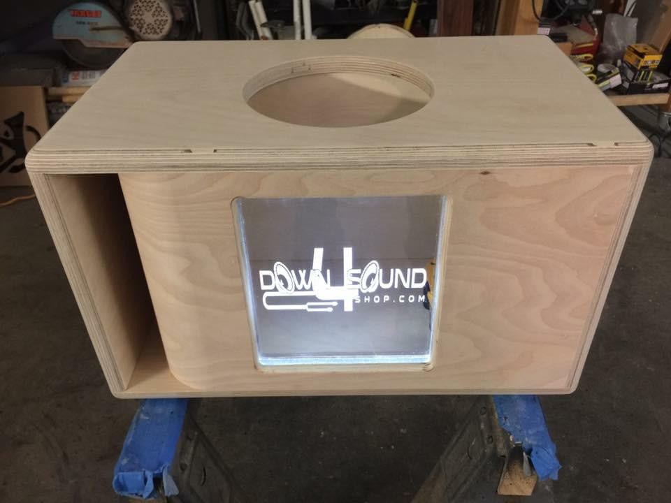 Down4Sound Single 6.5" OR 8" Custom Kerf Ported Subwoofer Box (hand Made IN The Usa) Subwoofer Enclosure