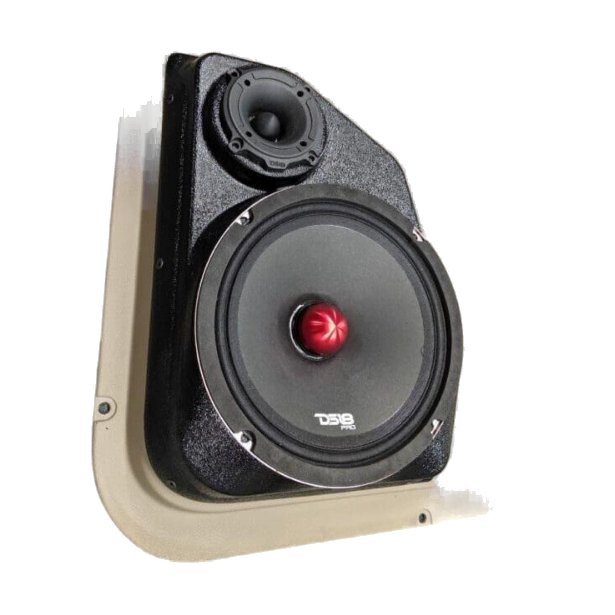 Custom Speaker Pods 09-DD-FP-EC-MW-RD-82 8" + 2" Tweeter Rear Pods - 09-18 Ram