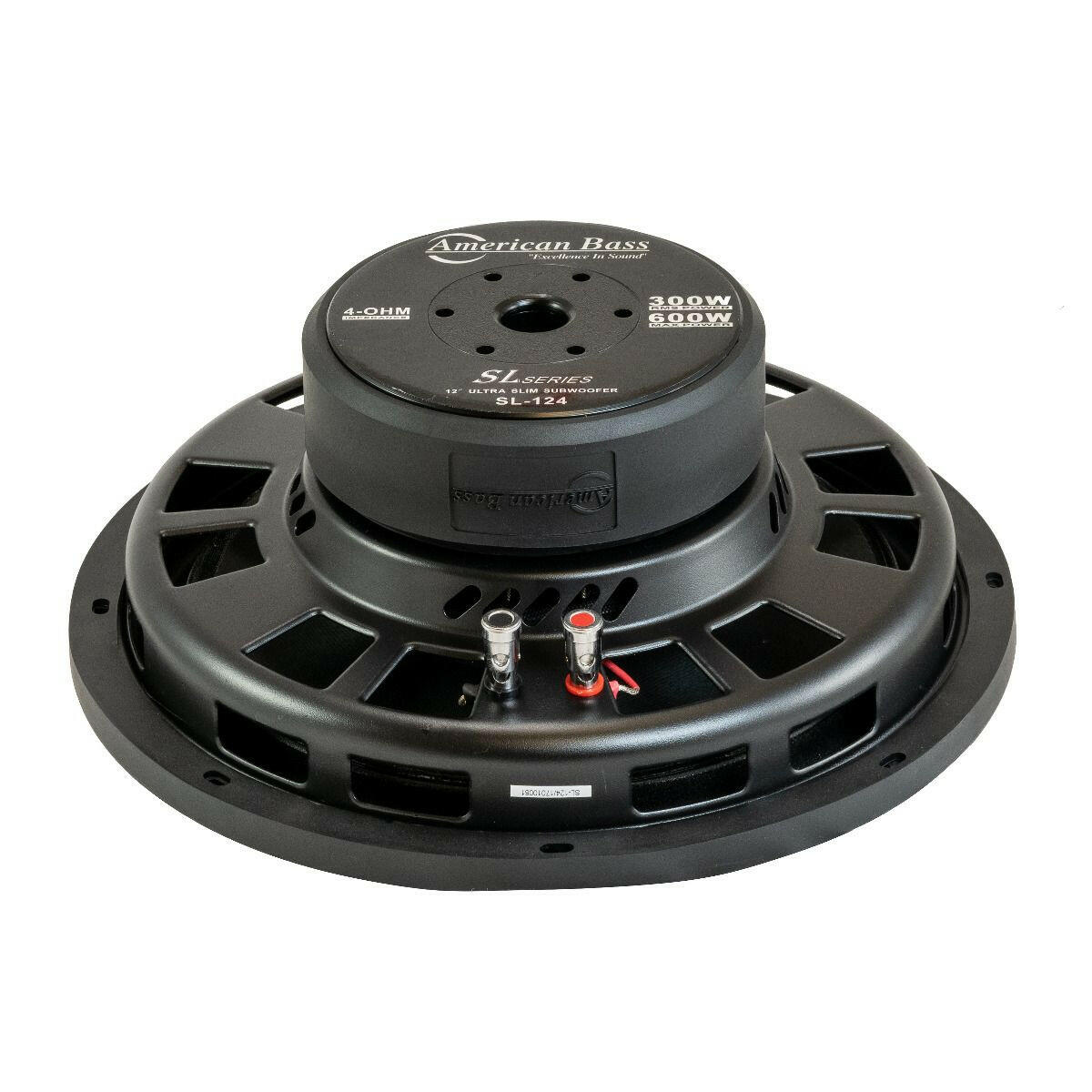American Bass SL 12" Car Subwoofer 300 Watts RMS Single Voice Coil 4 Ohm (Shallow Mount)