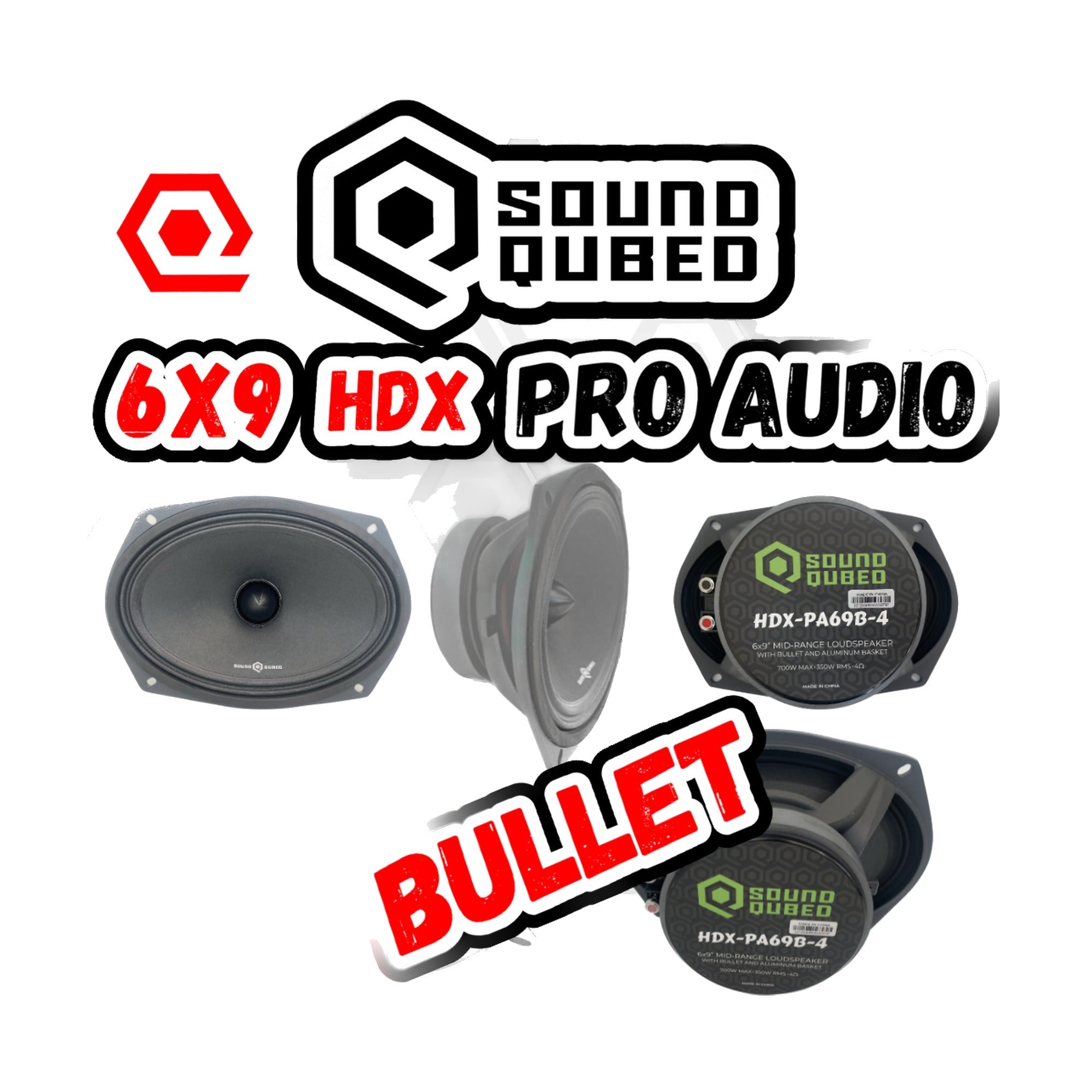 SoundQubed HDX 6x9" Pro Audio Speaker Car Audio
