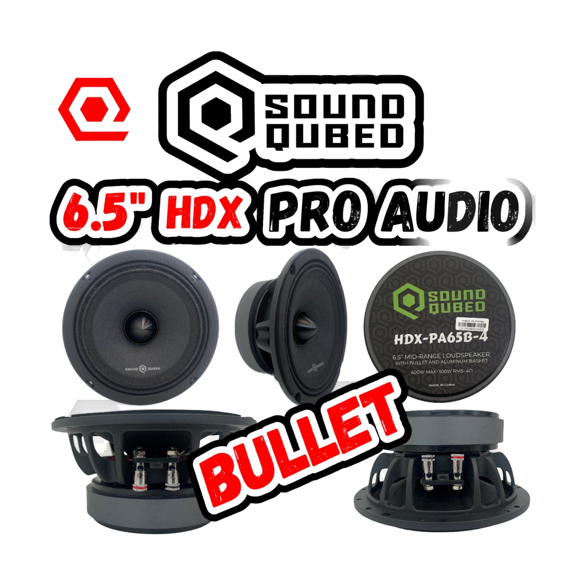 SoundQubed HDX 6.5" Pro Audio Speaker Car Audio
