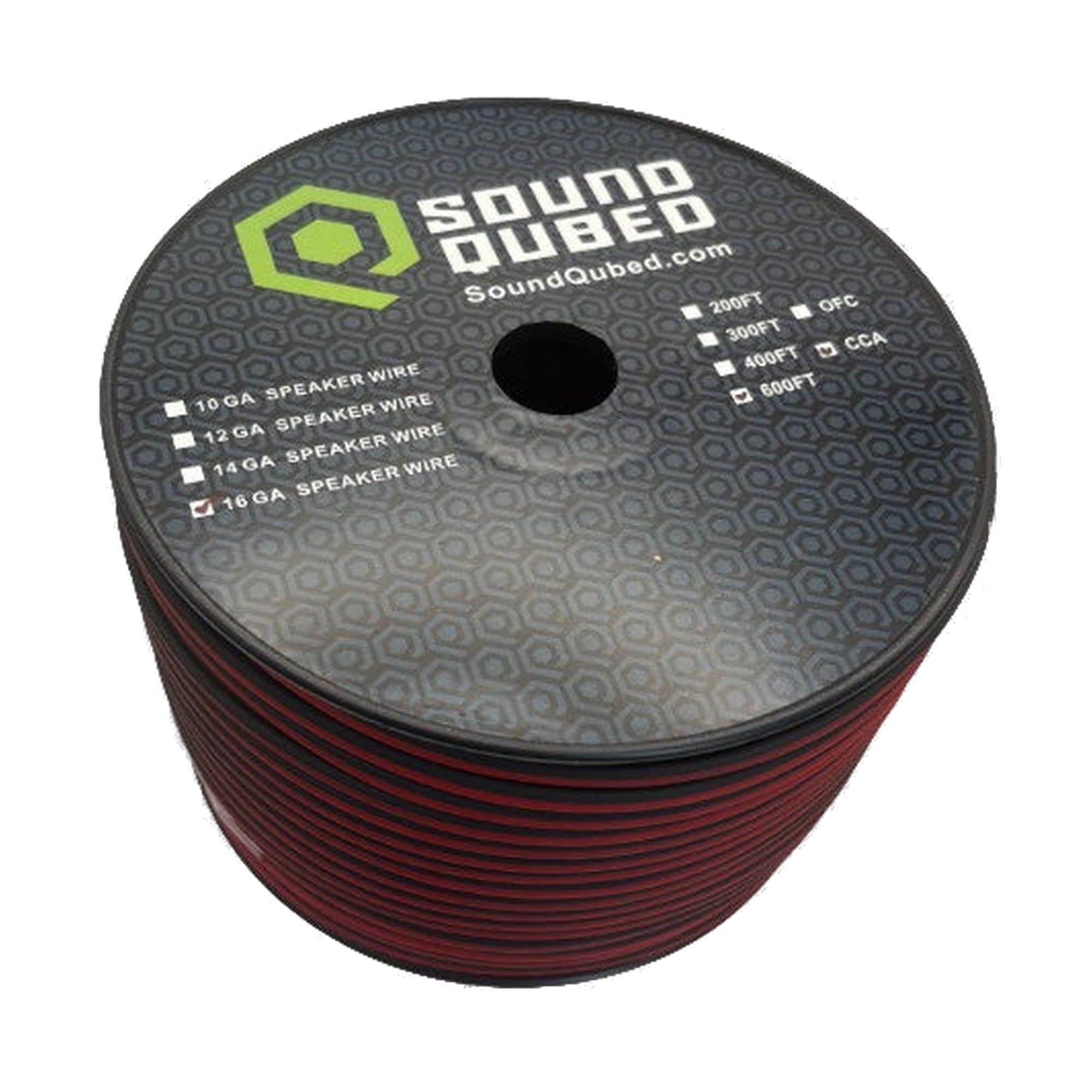 SoundQubed Speaker Wire 16 Gauge 600 Ft. RED