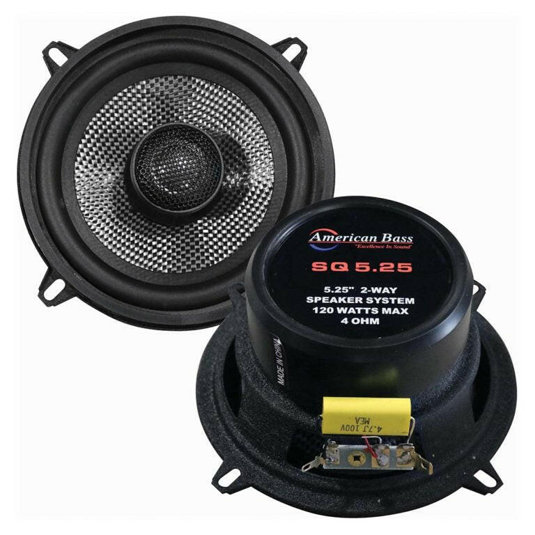 American Bass SQ 5.25" Full Range Speakers 60 Watts (Pair)
