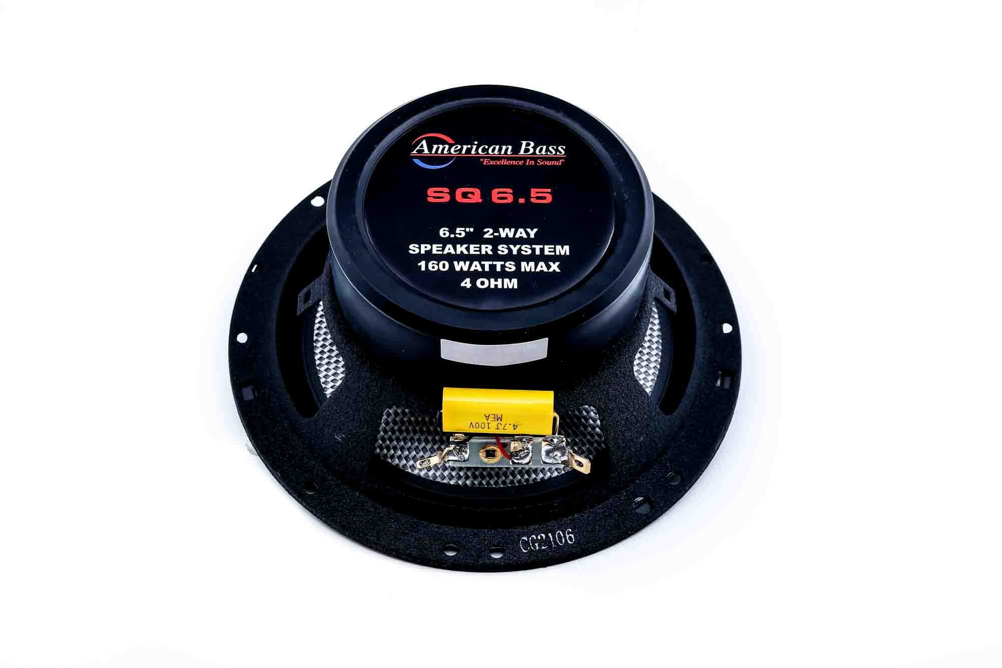 American Bass SQ 6.5" Full Range Speakers 80 Watts (Pair)