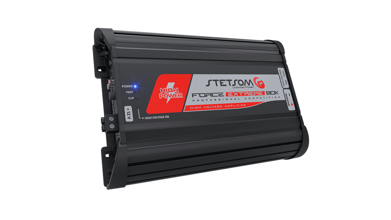 Stetsom FORCE EXTREME HIGH VOLTAGE - Mono Car Audio Amplifier (80,000 Watts RMS)