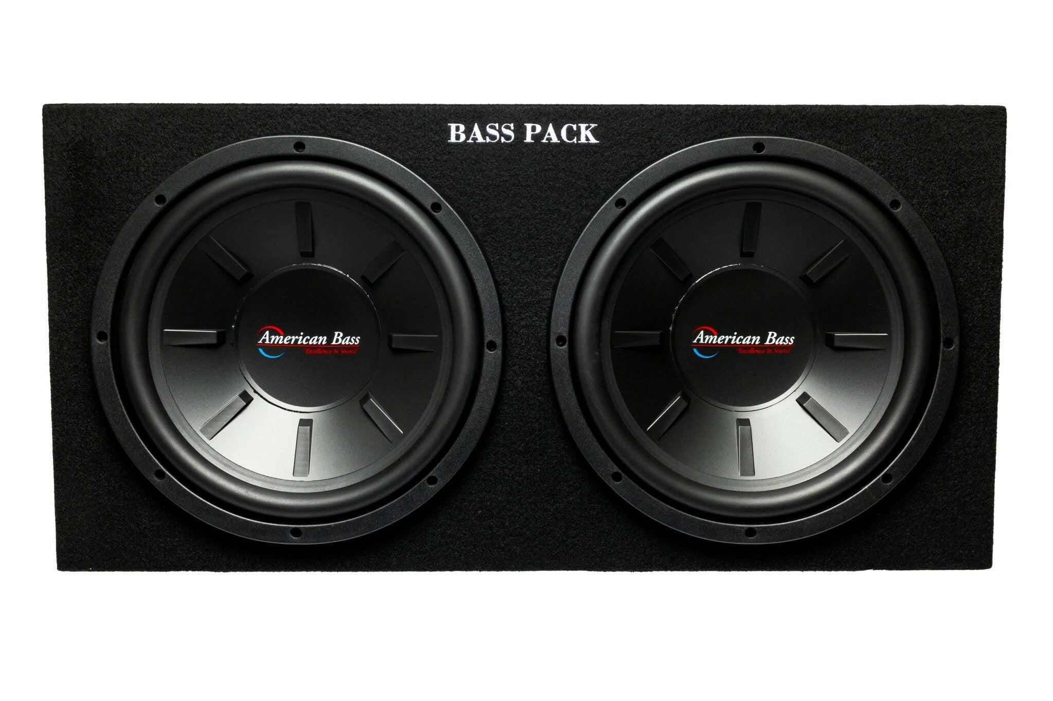 American Bass Bass Pack Dual 12" Loaded Subwoofer Enclosure with Amplifier 600 Watts RMS