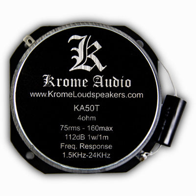 Krome Audio ST50 50mm Super Tweeter — 75W RMS 4 Ohm