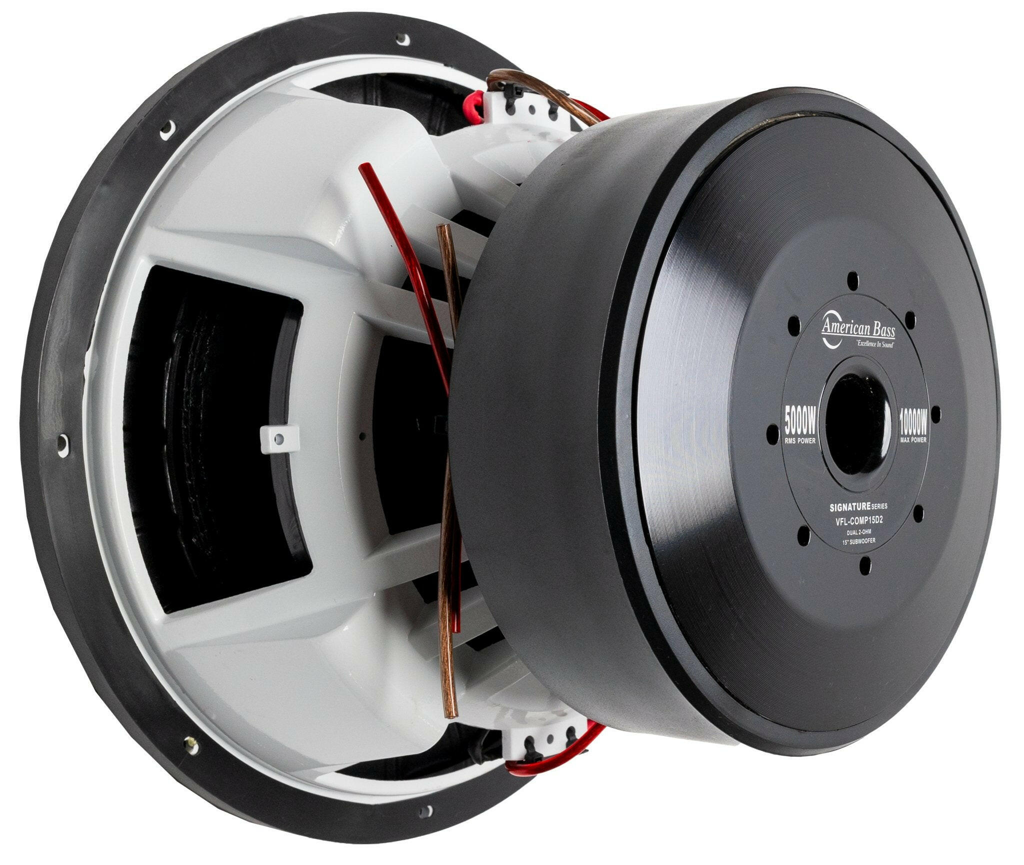 VFL Comp Signature 15" Car Subwoofer 5000 Watts RMS Dual Voice Coil 1 Ohm or 2 Ohm