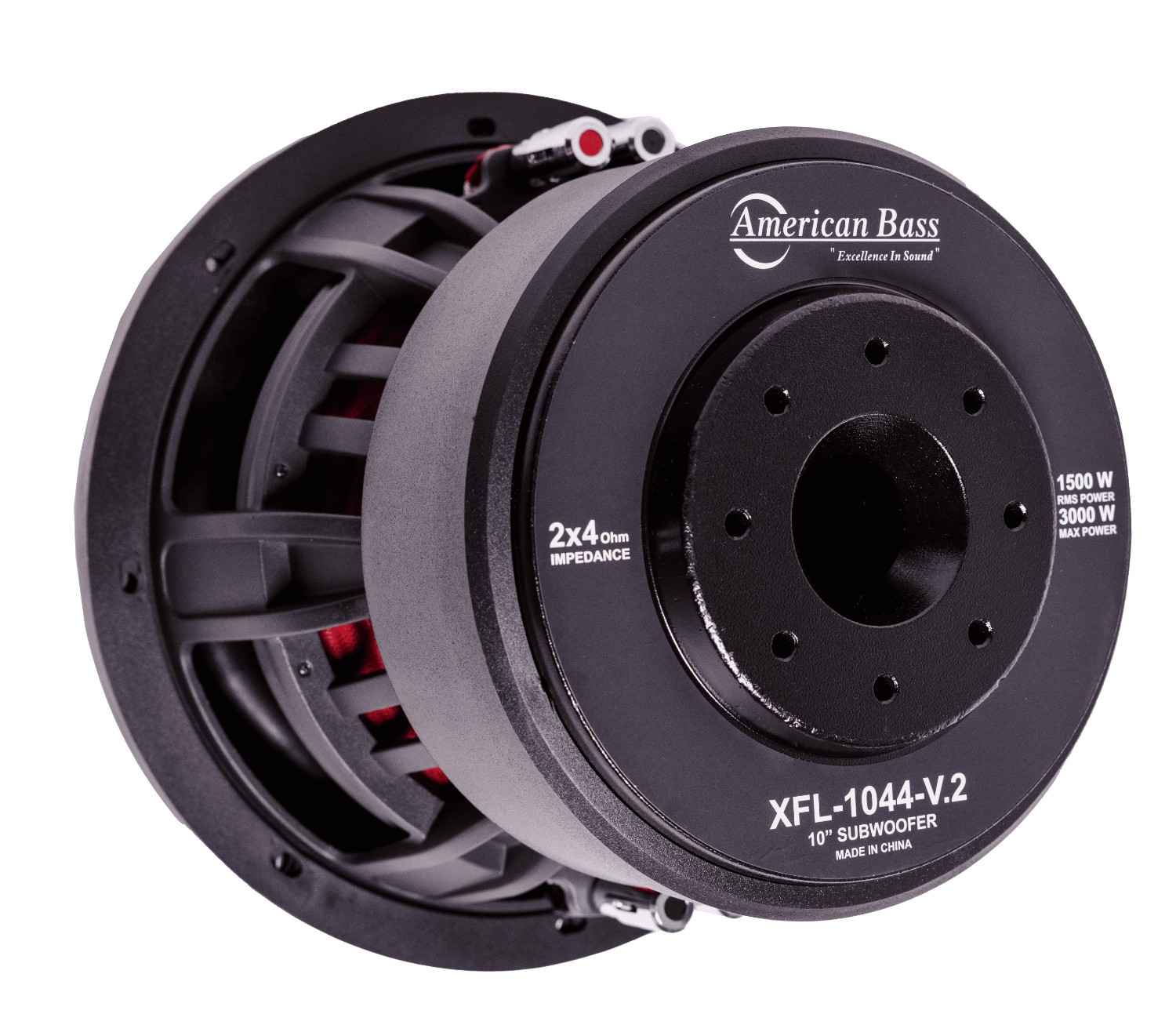American Bass XFL 10" Car Subwoofer 1500 Watts RMS Dual Voice Coil 2 Ohm or 4 Ohm