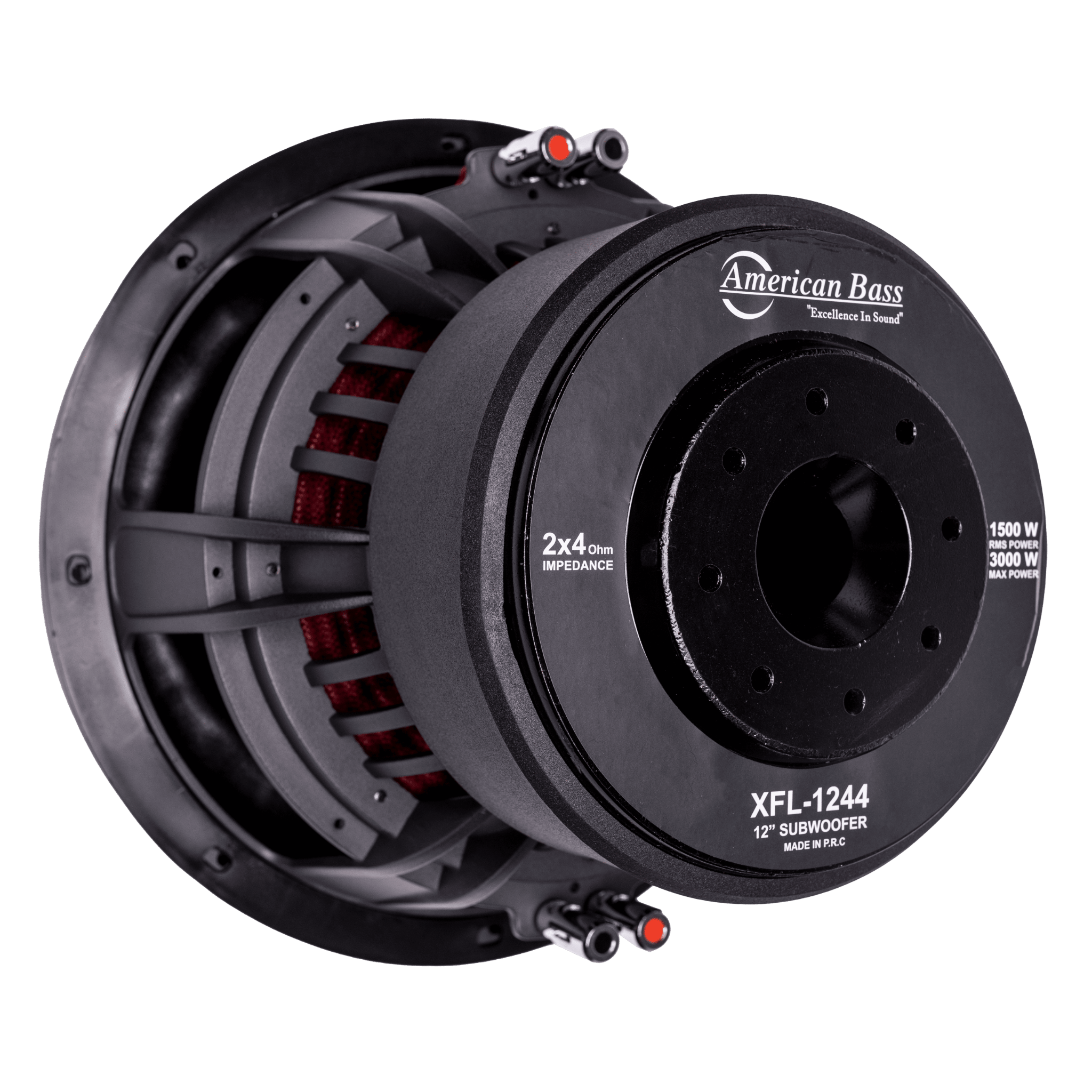 American Bass XFL 12" Car Subwoofer 1500 Watts RMS Dual Voice Coil 2 Ohm or 4 Ohm