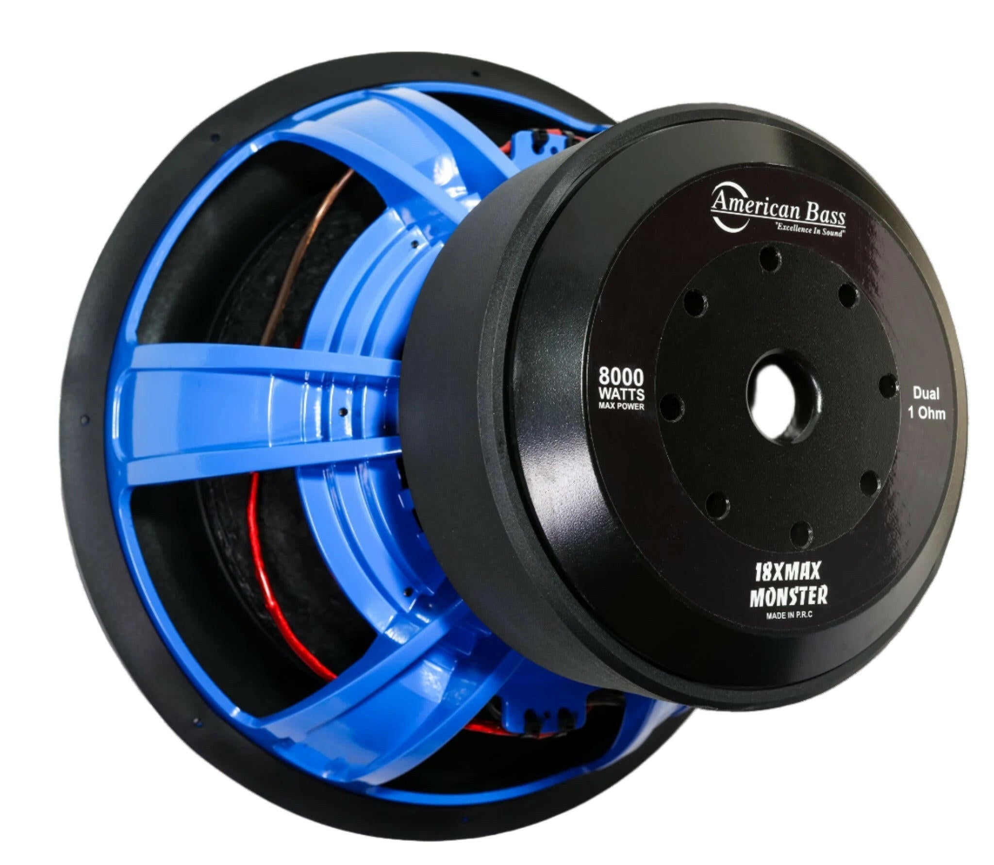 American Bass Xmaxxx Monster 18" Car Subwoofer 4000 Watts RMS Dual Voice Coil 1 Ohm or 2 Ohm