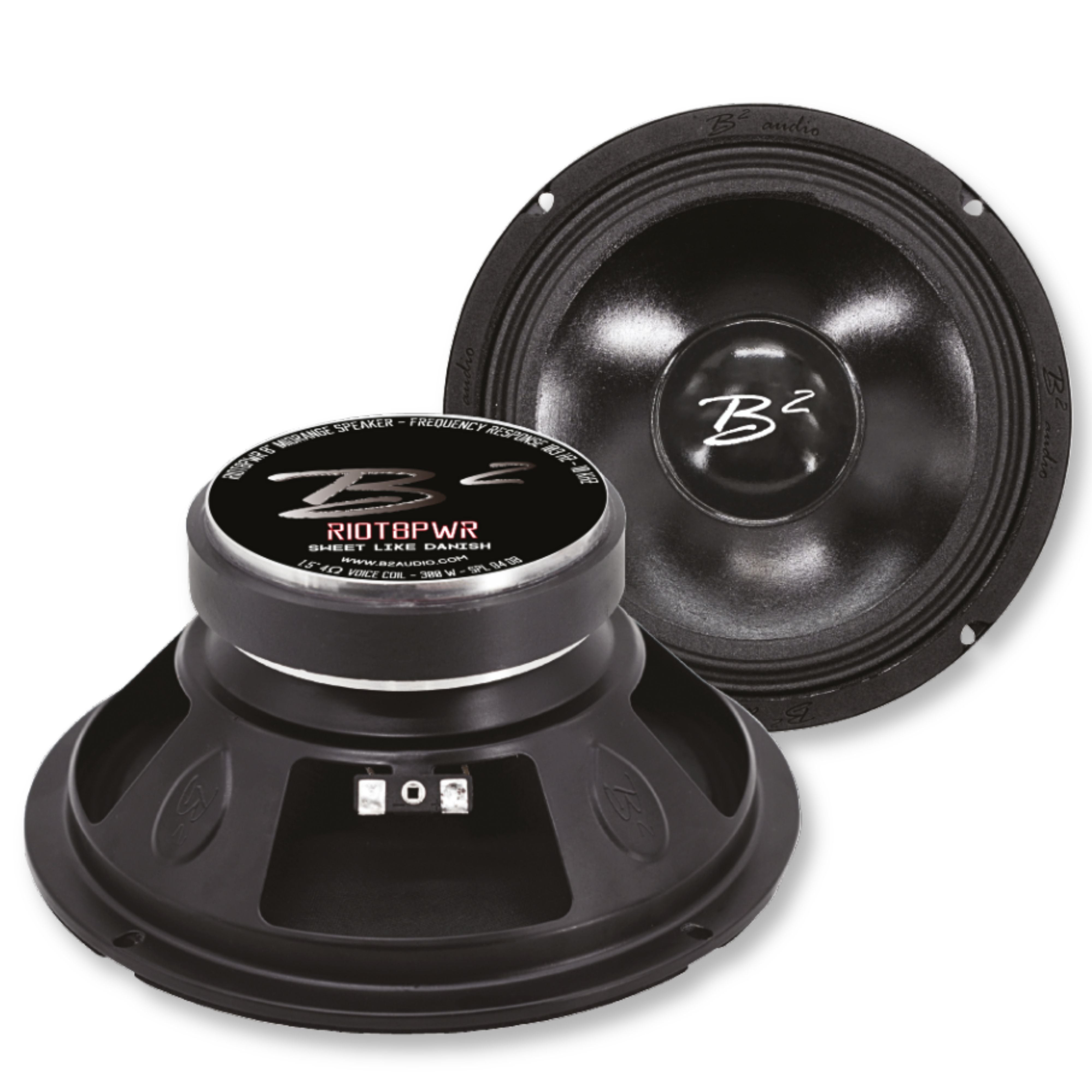 B2 Audio RIOT8PWR 8" Pro Audio Speaker 150W RMS 4 Ohm (Pair)