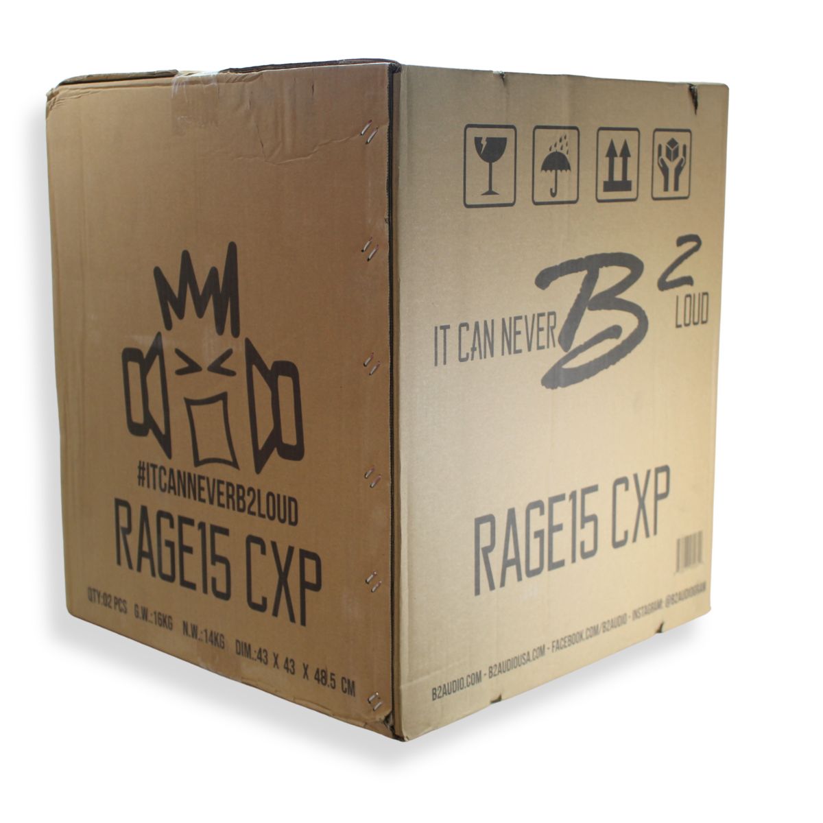 B2 Audio RAGE15CXP 15" Pro Audio Speaker 400W RMS 4 Ohm — image 9