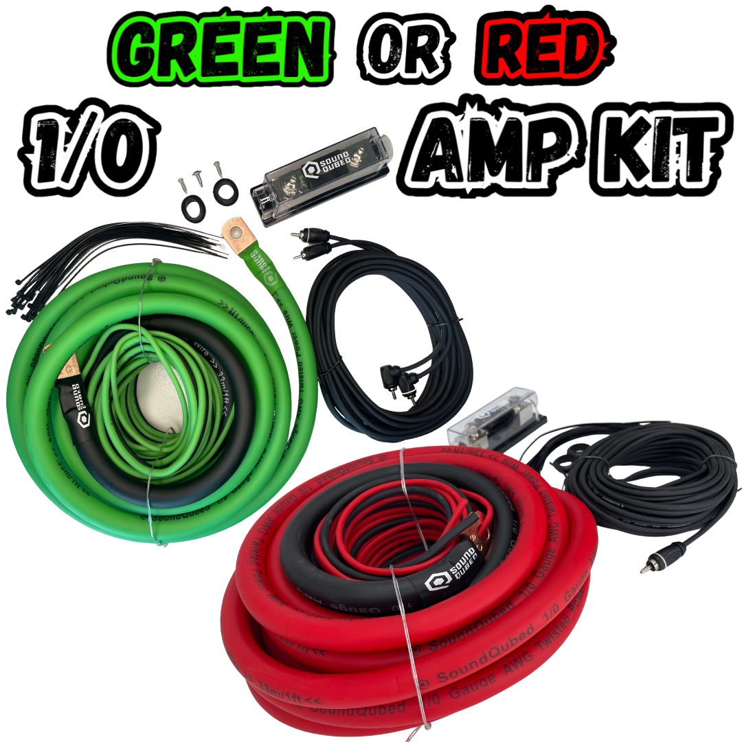 SoundQubed 1/0 Gauge CCA Amp Kit (single amp kit)