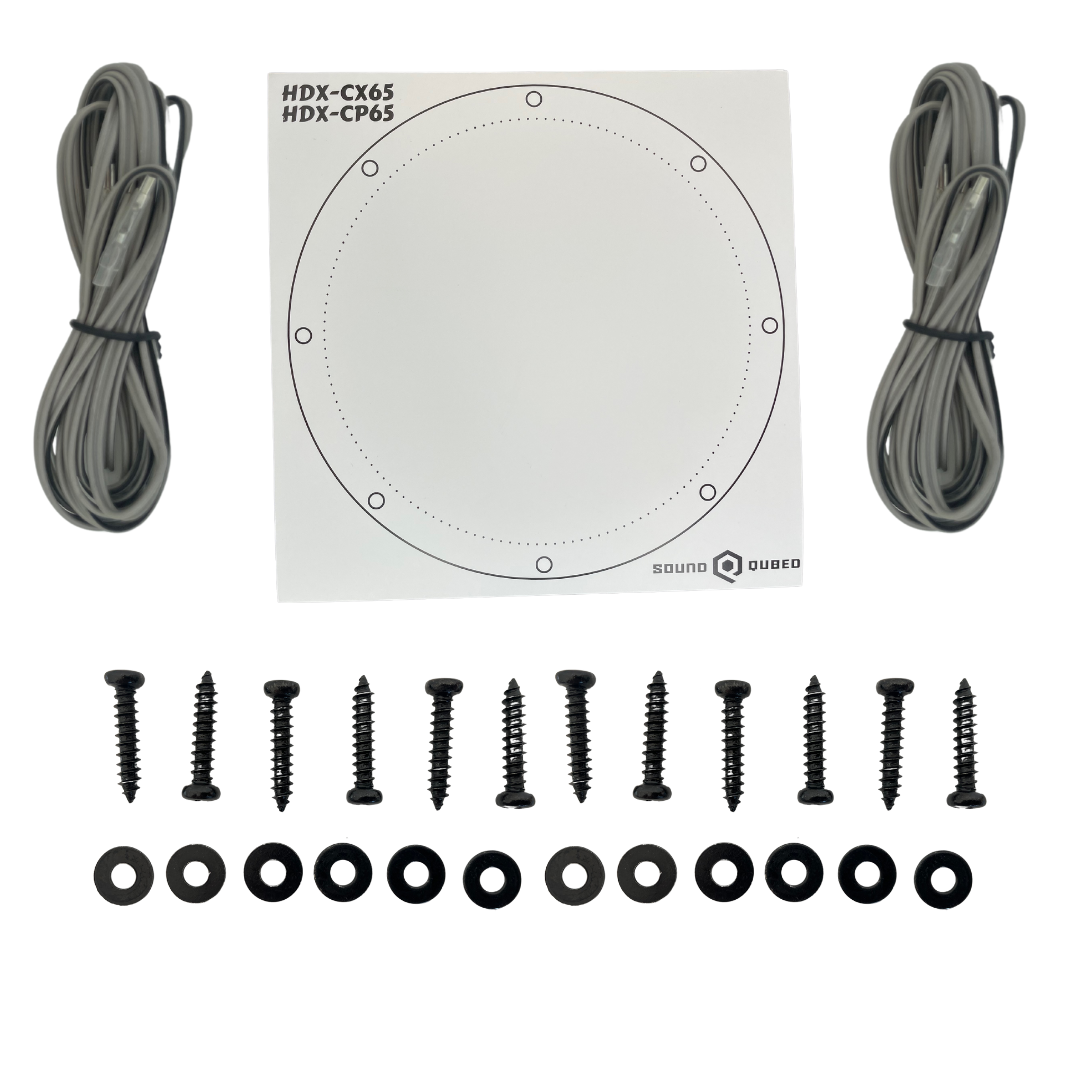 SoundQubed HDX 6.5" Component Speaker Set Car Audio