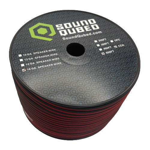 SoundQubed Speaker Wire 16 Gauge 600 Ft. RED