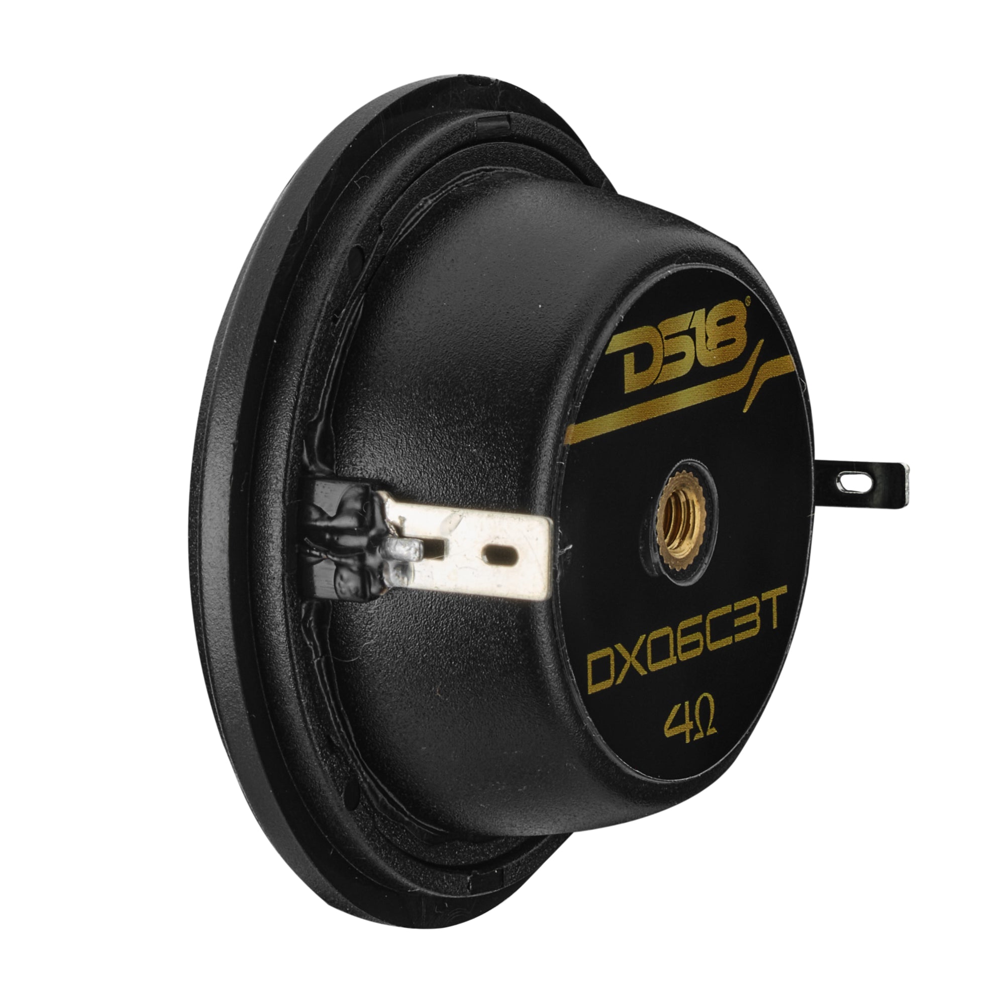 DS18 DXQ 6.5" 3-Way Component Speaker Set with Yellow Straw + Composite Foam Cone | 150W RMS 4-Ohm