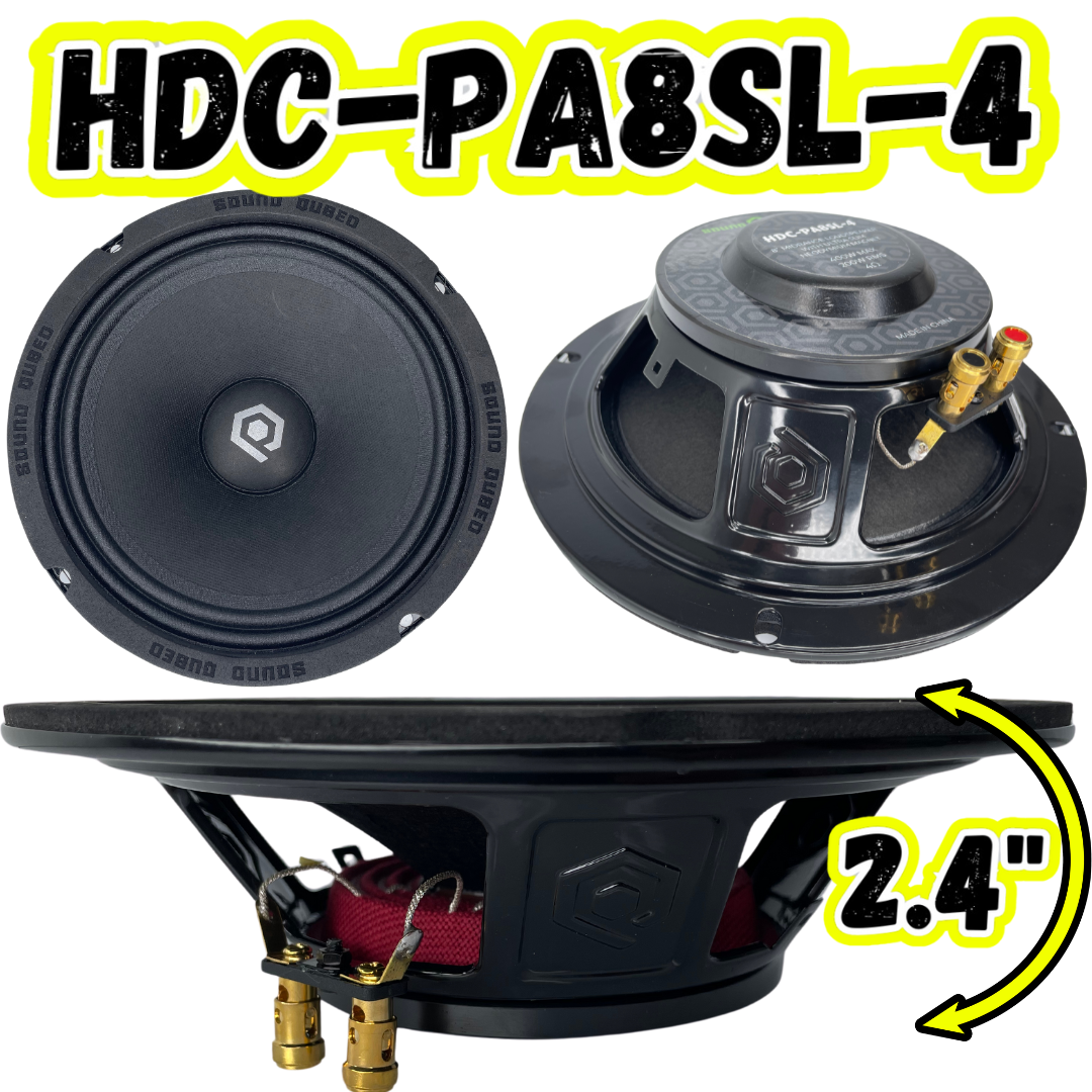 SoundQubed HDC-PA8SL-4 Ultra Slim 8" Neodymium Loudspeaker