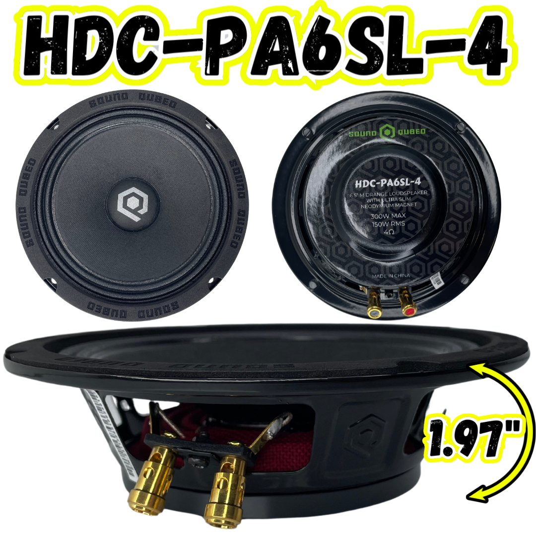 SoundQubed HDC-PA6SL-4 Ultra Slim 6.5" Neodymium Loudspeaker