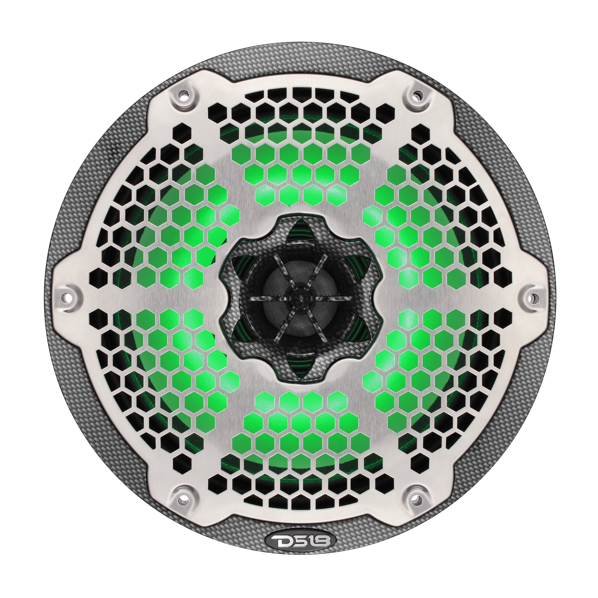 DS18 8” Marine 2-Way Hybrid Speaker with RGB LED, Compression Driver and Neodymium Magnet | 350W RMS 4-Ohm